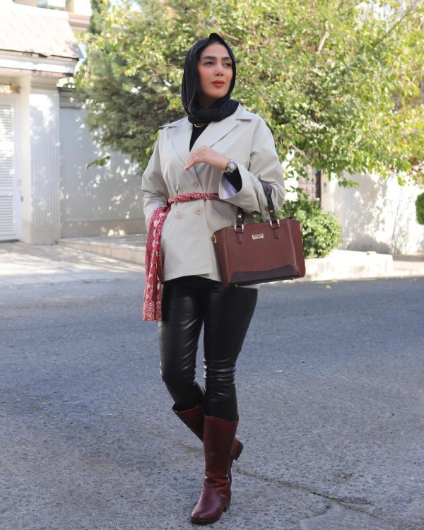 کت ترنج کوتاه یقه انگلیسی